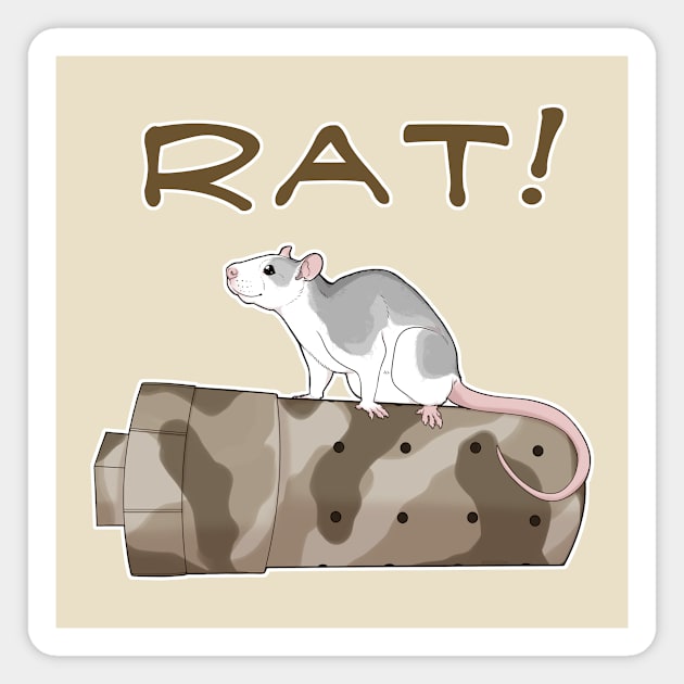 RAT! Magnet by Pearlsnake